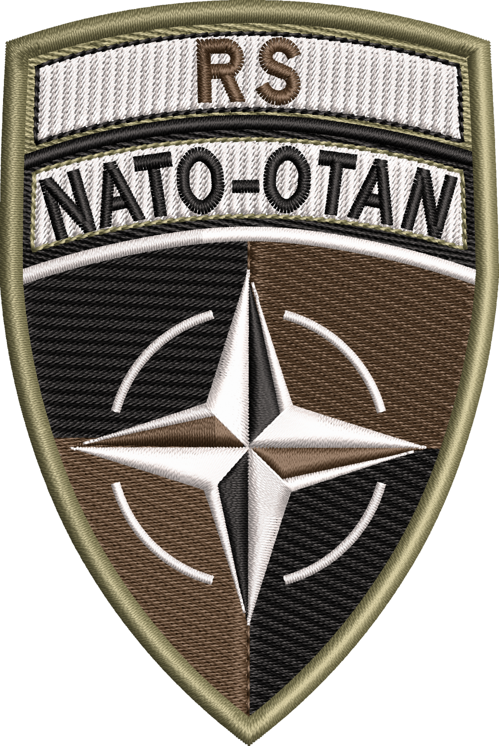EMBLEMA NATO OTAN RESOLUTE-SUPPORT varianta 4